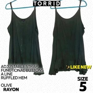 Torrid a line camisole with buttons